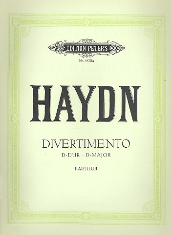 HAYDN J. - DIVERTIMENTO RE M CUARTETO CUERDA/2TR - HOB.II/22