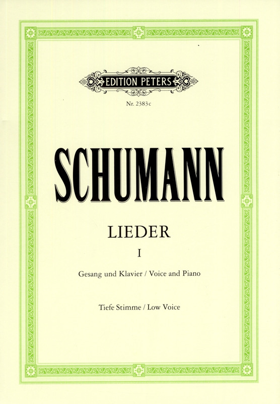 SCHUMANN R. - LIEDER V.1 URTEXT (LOW) C/BAP -