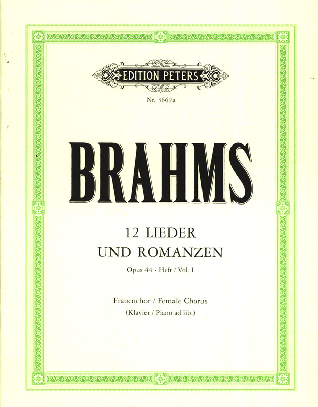 BRAHMS J. - LIEDER Y ROMANZAS V.1 - OP.44