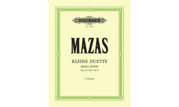 MAZAS J.F. - PEQUEÑOS DUOS V.2 (12) - OP.38 2 VIOLINES