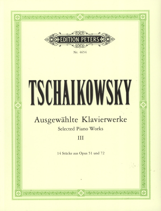 TCHAIKOVSKY P.I. - OBRAS SELECTAS V.3 -OP51 Nº2