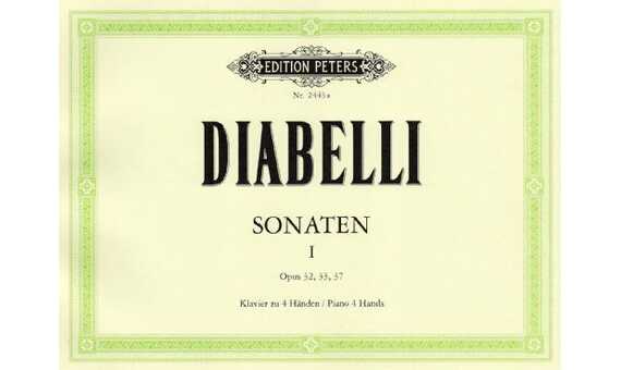 DIABELLI A. - SONATAS OP.32/33/37 PIANO 4 MANOS