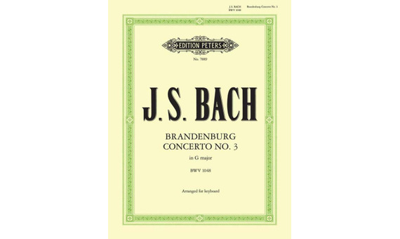 BACH J.S. - CONCIERTO DE BRANDENBURGO Nº 3 SOL M. (PIANO)