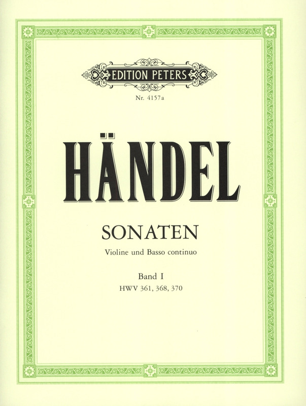 HANDEL G.F. - SONATAS V.1 URTEXT -