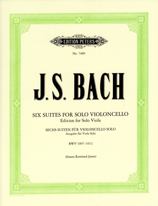 BACH J.S. - SUITES (6) ORIGINALES PARA CELLO - BWV.1007-1012 (REV.ROWLAN)