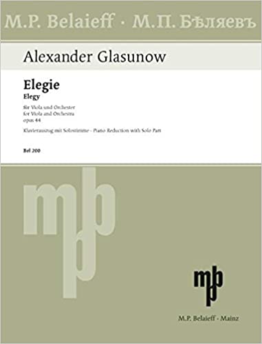 GLAZUNOV A. - ELEGIA - OP.44