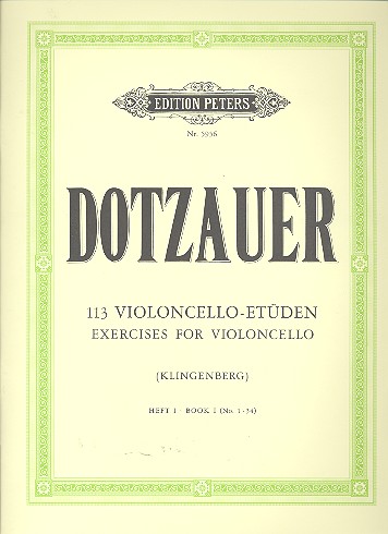 DOTZAUER J.J.F. - ESTUDIOS V.1 (1-34) (113) - VIOLONCHELO -