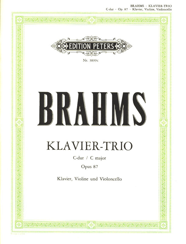 BRAHMS J. - TRIO Nº3 DO M V/VCP - OP.87
