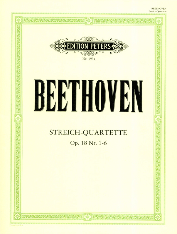 BEETHOVEN L.V. - CUARTETOS V.1 (1-6) (PT) 2V/VA/VC - OP.18