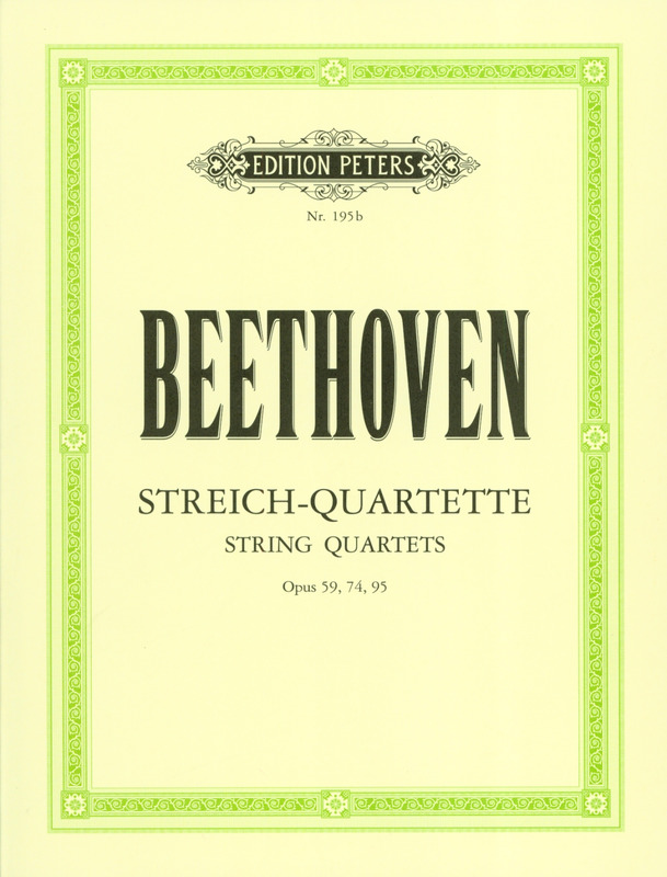 BEETHOVEN L.V. - CUARTETOS V.2 (PT) 2V/VA/VC - OP.59/74/95