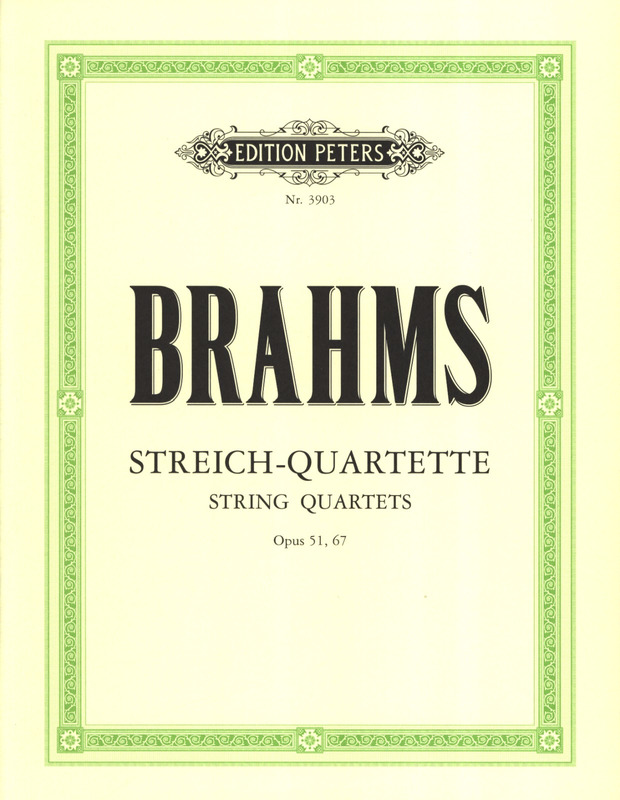 BRAHMS J. - CUARTETOS (3) (PT) 2V/VA/VC - OP.51/67