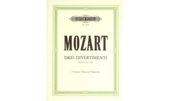 MOZART W.A. - DIVERTIMENTOS (3) (PT) 2V/VA/VC - KV.136/137/138