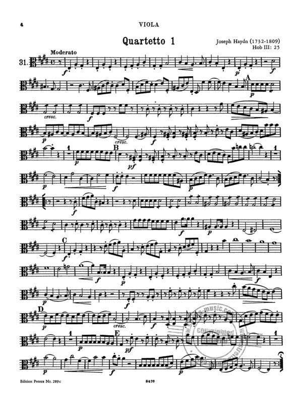 HAYDN J. - CUARTETOS V.3 (31-50) (PT) 2V/VA/VC -