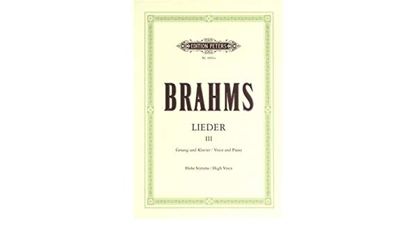 BRAHMS J. - LIEDER V.3 (65) S/TEP -