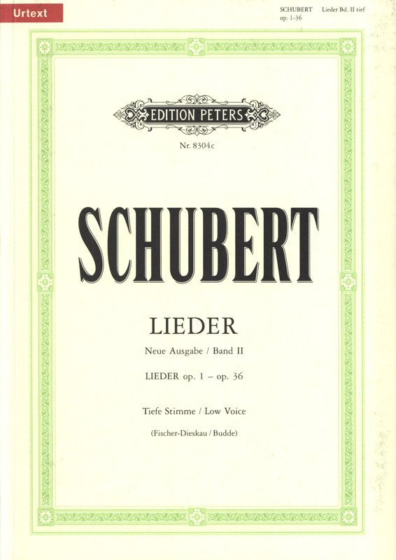 SCHUBERT F. - LIEDER V.2 URTEXT C/BAP -