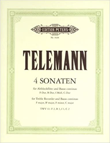TELEMANN G.P. - SONATAS (4) TWV41 : F2,B3, 3f1, C2