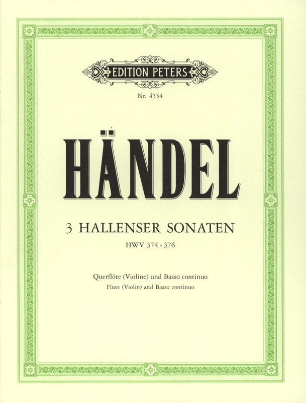 HANDEL G.F. - SONATAS HALLEN (SOLO CD) VIOLIN O FLAUTA Y P