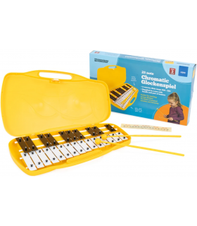 CARILLON CROMATICO - PERCUSSION PLUS (WP) KB13 (25 NOTAS) TECLAS CROMADAS Y NEGRAS)