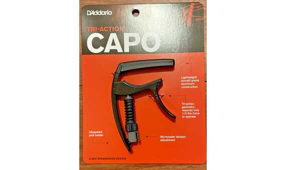 CEJILLA GUITARRA - D'ADDARIO TRI-ACTION NEGRA