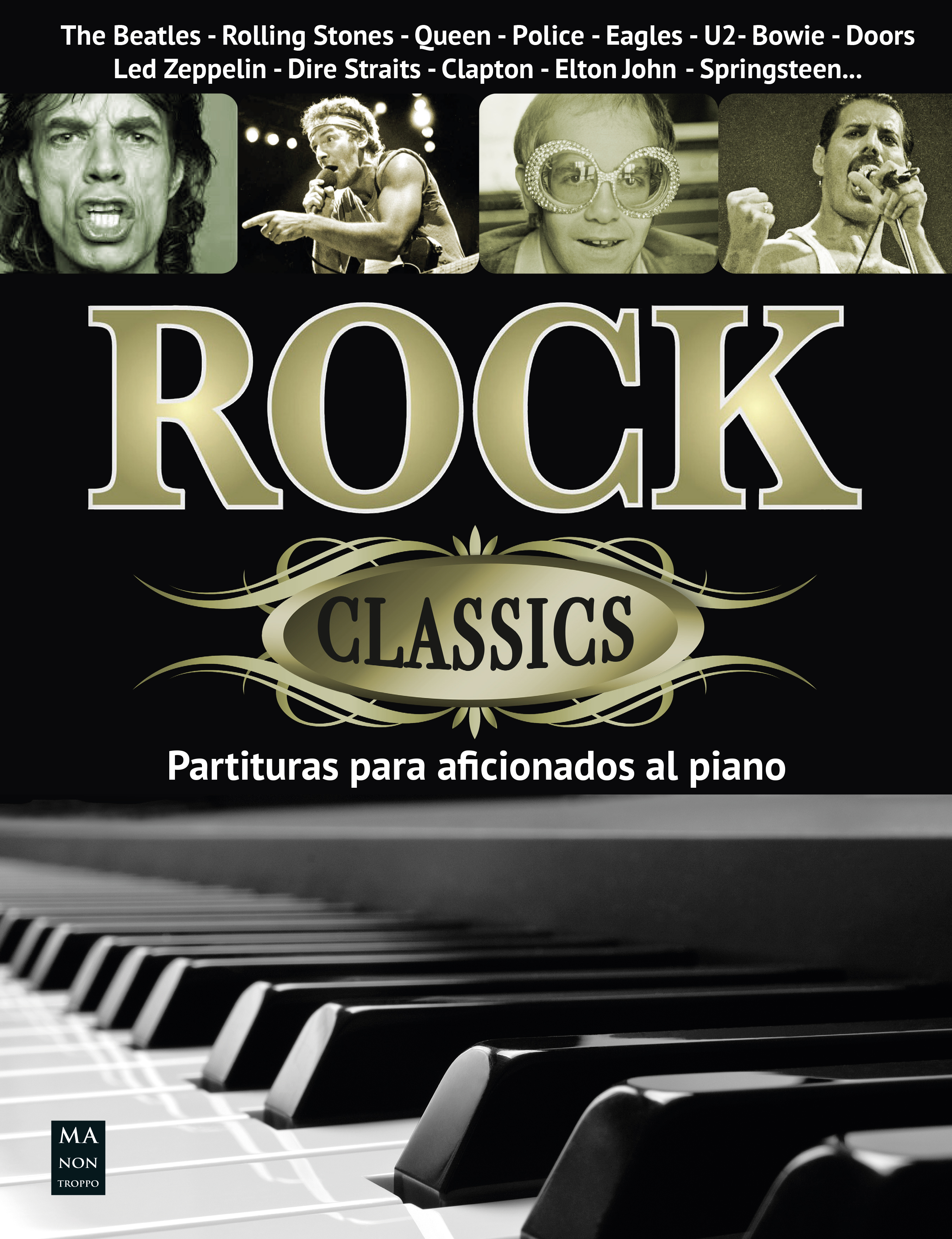 ALBUM - ROCK CLASSIC (40 CANCIONES CLASICAS DEL ROCK (ARR.FACILES PIANO) CON ACORDES