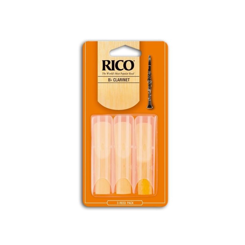CAÑA CLARINETE - RICO 2 TRIPACK