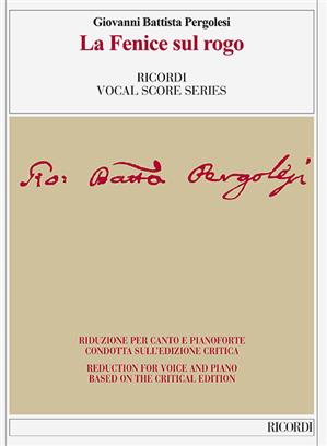 PERGOLESI G.B. - LA FENICE SUL ROGO OVVERO LA MORTE DI SAN GUISEPPE