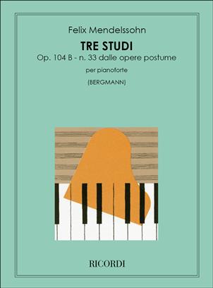 MENDELSSOHN F. - ESTUDIOS (3) - OP.104B