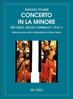 VIVALDI A. - CONCIERTO LA m F VII/5 - RV.461 -OBOE Y PIANO -