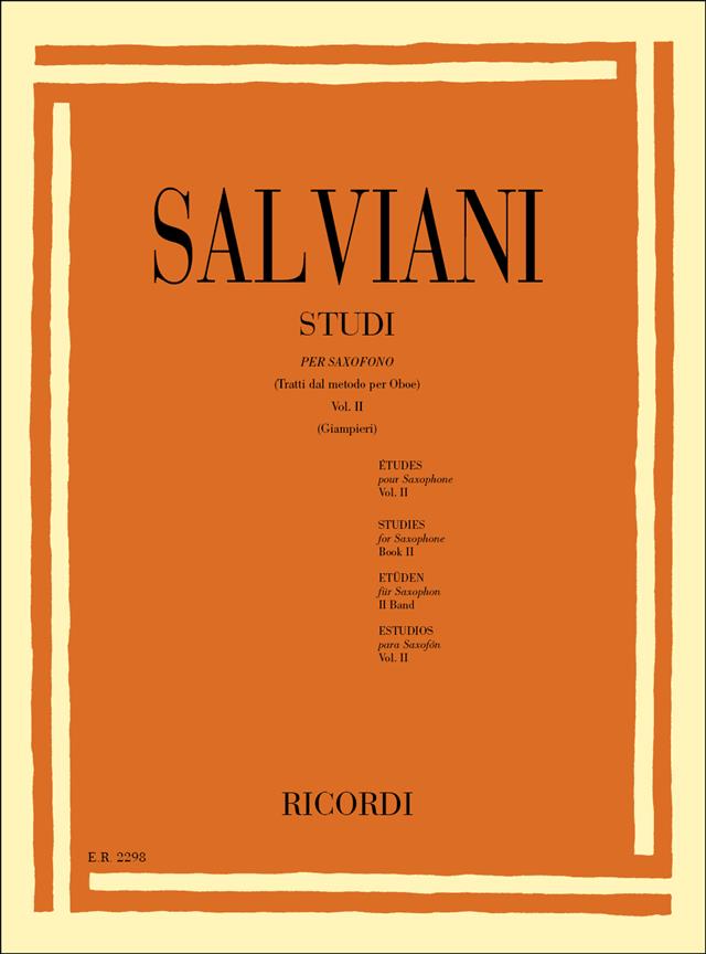 SALVIANI C. - ESTUDIOS V.2 (SAXO)