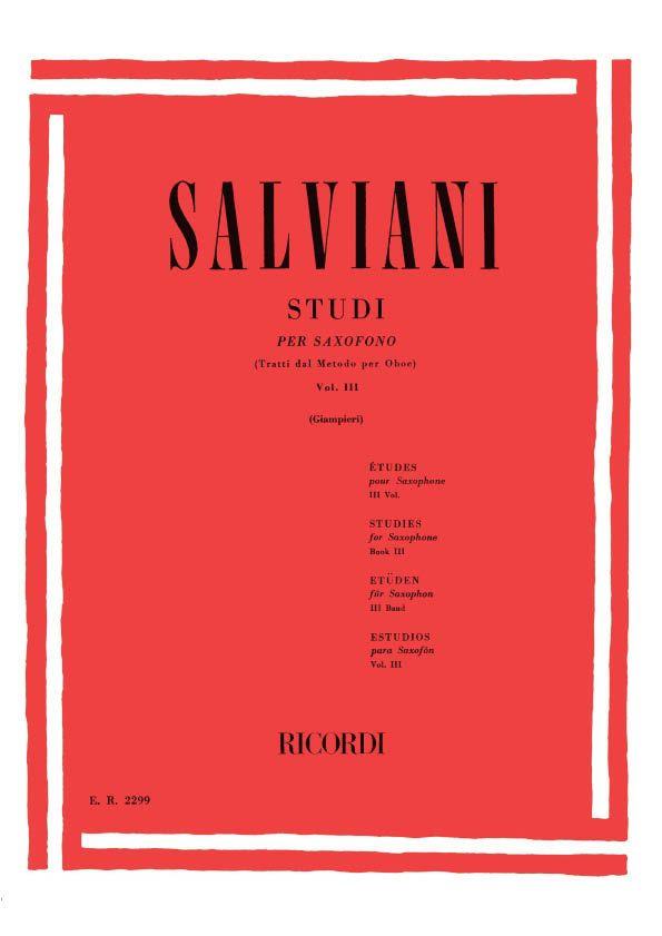 SALVIANI C. - ESTUDIOS V.3 (SAXO)