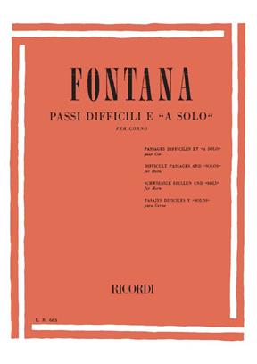 FONTANA C. - PASAJES Y SOLOS DIFICILES -