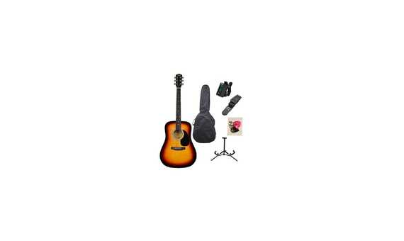PACK GUITARRA ACUSTICA - FENDER SA-105 SQUIER (SUNBURST)
