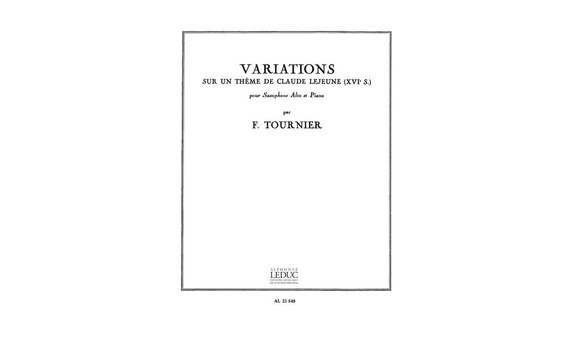 TOURNIER F.- VARIACIONES SOBRE TEMA DE LEJEUNE (SIGLO XVI)