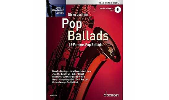 ALBUM - Pop Ballads, 16 Famous Pop Ballads, tenor saxophone, edition with Audio On Line