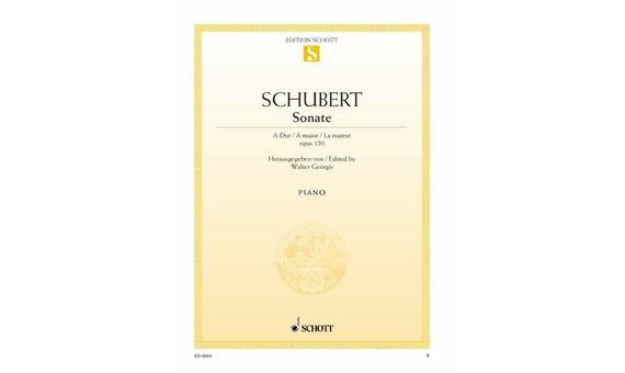 SCHUBERT F. - SONATA LA M (D.664) - OP.120
