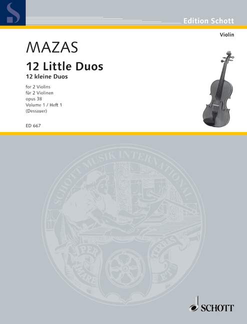 MAZAS J.F. - PEQUEÑOS DUOS V.1 (12) - OP.38
