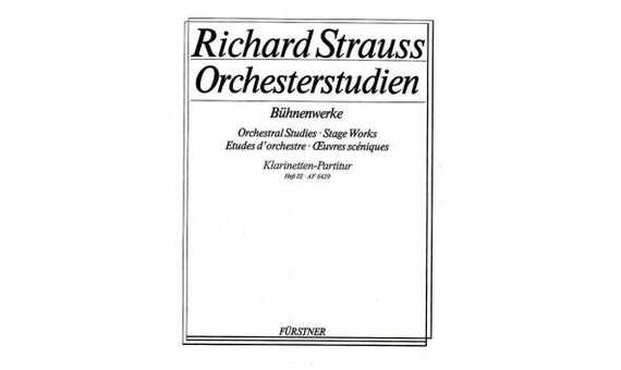 STRAUSS R. - ESTUDIOS ORQUESTALES VIOLIN I V.3 -