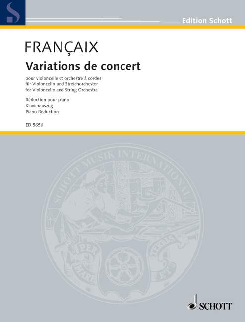 FRANCAIX J. - VARIACIONES DE CONCIERTO -