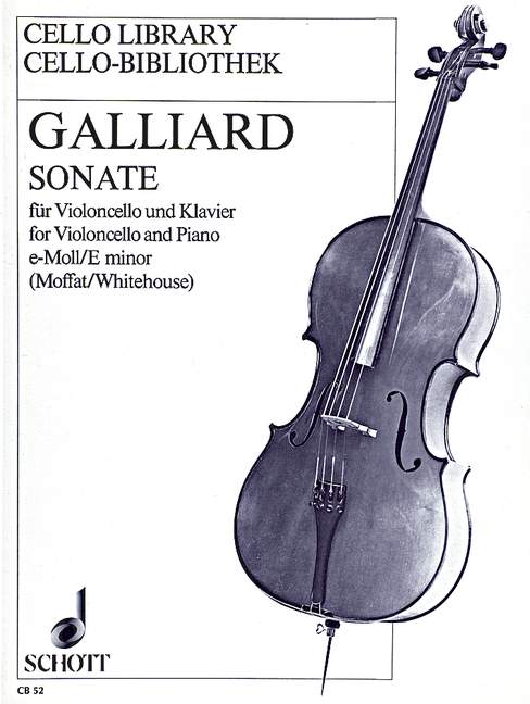GALLIARD J.E. - SONATA MI m (VCP) -