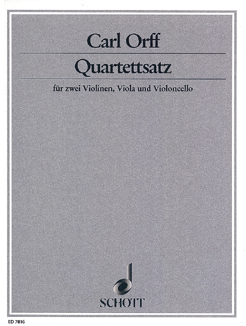 ORFF C. - CUARTETO (SC+PT) 2V/VA/VC -