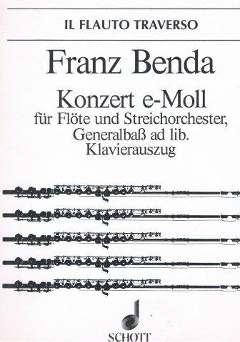 BENDA F. - CONCIERTO MI m - FLAUTA