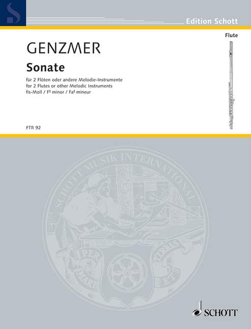 GENZMER H. - SONATA FA# m -