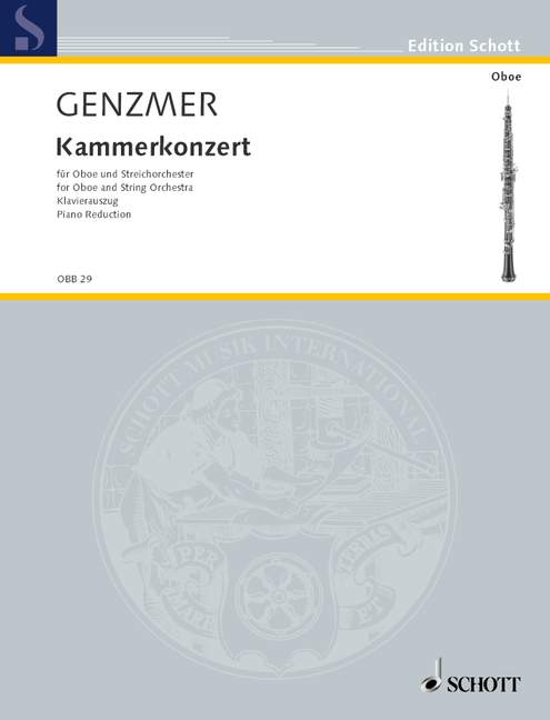 GENZMER H. - CONCIERTO DE CAMARA -