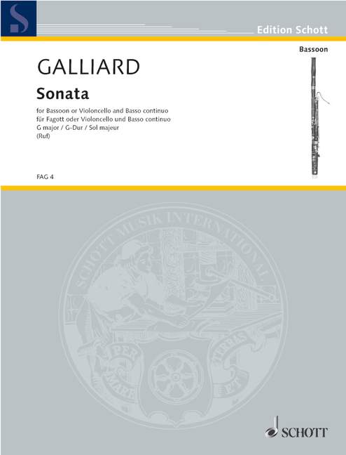 GALLIARD J.E. - SONATA SOL M -