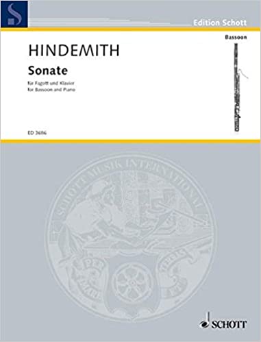 HINDEMITH P. - SONATA (1938) - FAGOT Y PIANO
