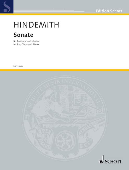 HINDEMITH P. - SONATA (1955) - TUBA Y PIANO -
