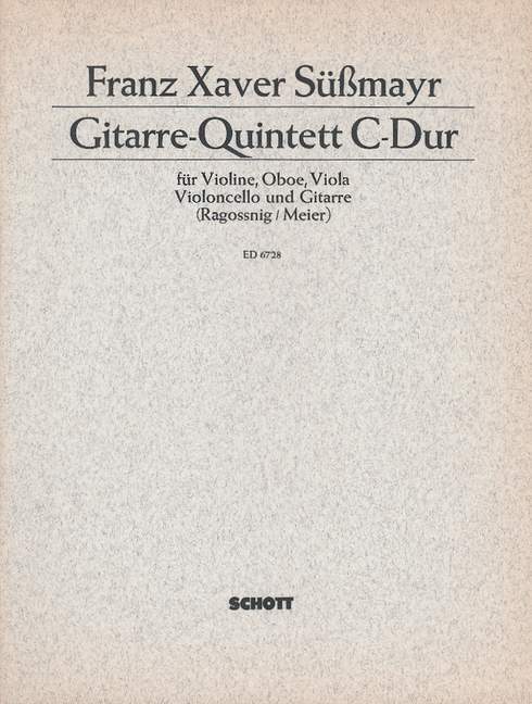SUSSMAYR F.X. - QUINTETO (SC+PT) V/OB/VA/VC/G -
