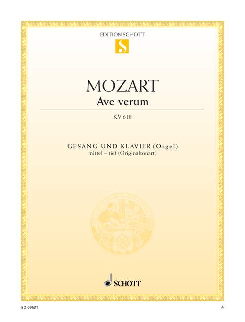 MOZART W.A. - AVE VERUM CORPUS (MITTEL) BAJO - KV.618