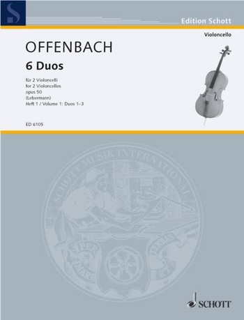 OFFENBACH J. - DUOS (6) 2 VIOLONCHELO OP.50 V.1