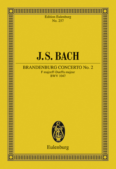 BACH J.S. - CONCIERTO DE BRANDENBURGO Nº2 FA M - BWV.1047